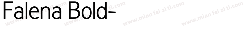 Falena Bold字体转换